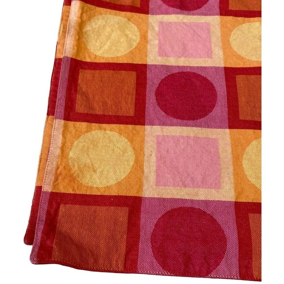 Crate & Barrel Metro Bright 8 Placemats 5 Napkins Red Multi - Picture 5 of 10